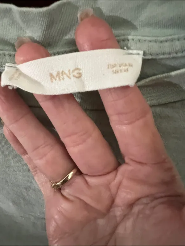 Mango Soft Sage Green Tee - Image 3