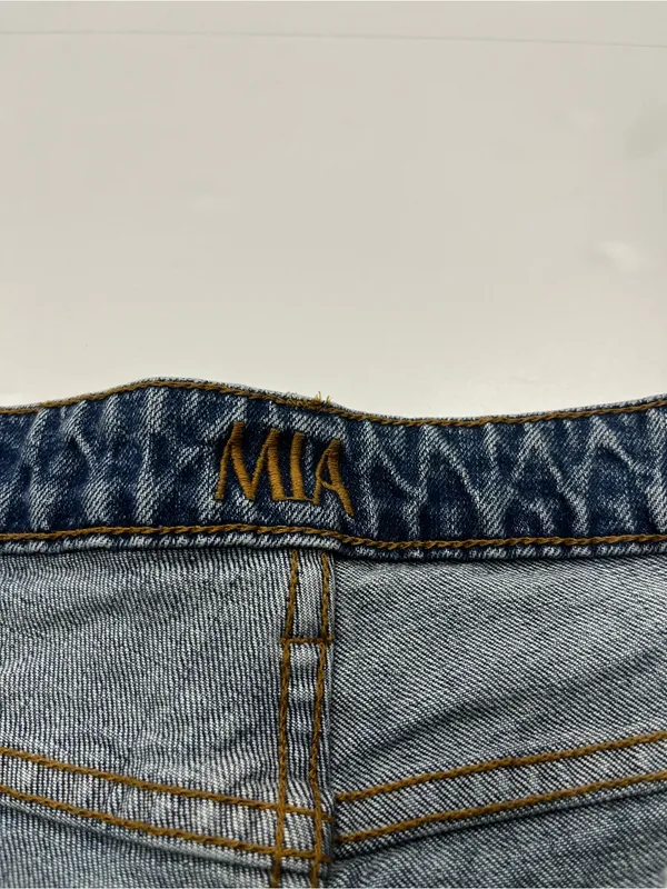 Kimes Ranch Mia 16 / 34 Blue Denim Jeans High Rise Relaxed Straight Leg Western - Image 3