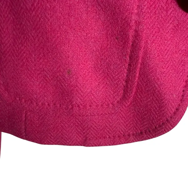 J.Crew Wool Black Jacket Blazer Robert Noble Scottish Cloth Hot Pink Sz 0 - Image 6