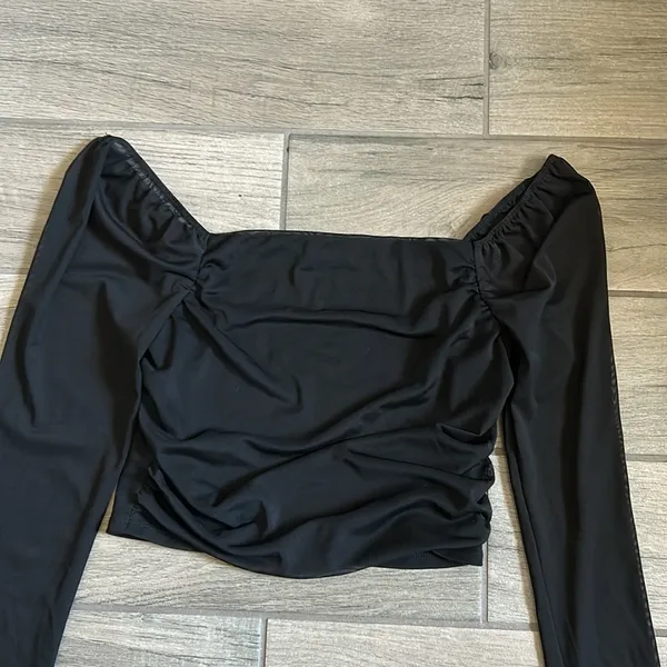 Stella Luce sheer sleeve top - Image 2