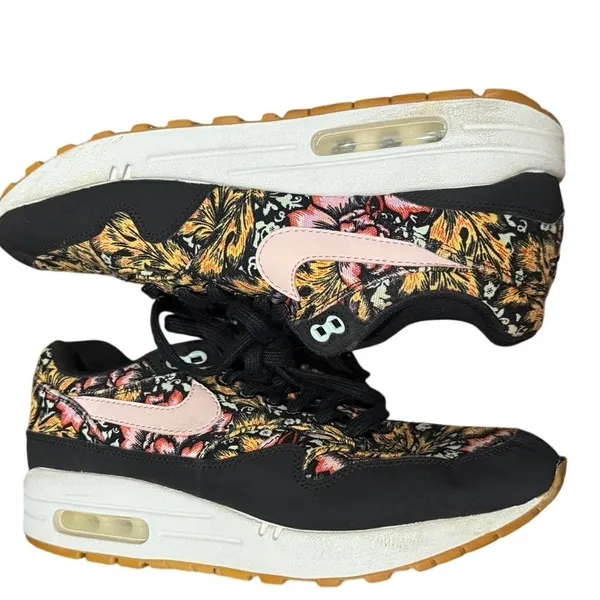 Nike Air Max 1 QS Floral Spring Mix Sneakers Women’s Size 8 Rare 2018 - Image 14