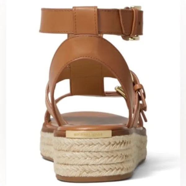 MICHAEL KORS Women's Acorn Ankle Strap Espadrille Sandals - Image 2