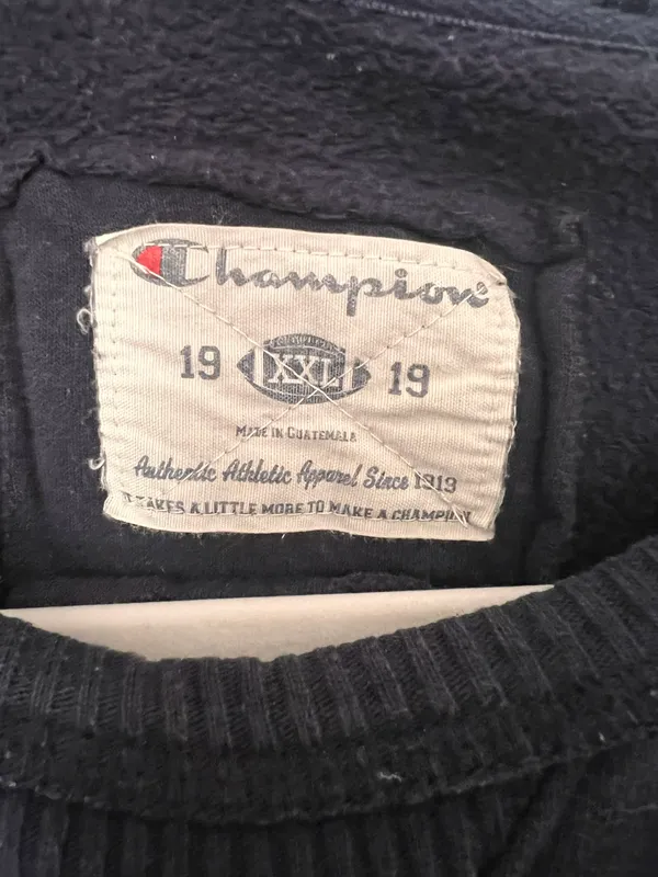 Champion Navy Blue Crewneck Sweatshirt - Image 4