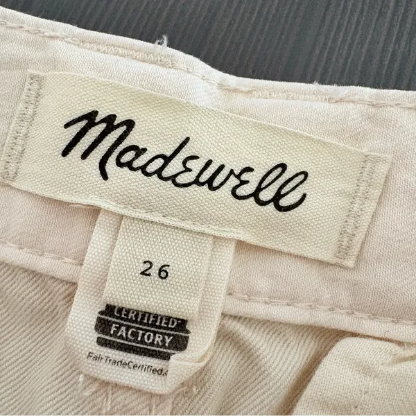 Madewell Garment-Dyed Low-Slung Straight Cargo Pants Cream‎ Vintage Linen 26 - Image 11