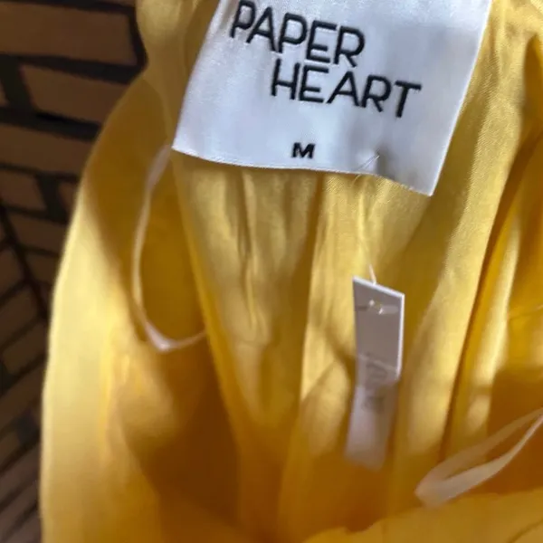 Paper Heart Yellow Midi Skirt Size Medium‎ - Image 6