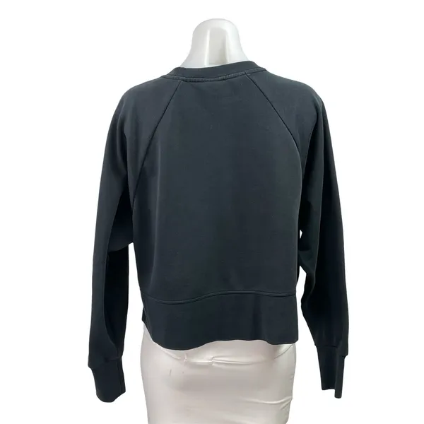 Nike Dri Fit Versa Black Crew Neck Long Sleeve Pullover Sweater Sweatshirt Top S - Image 3