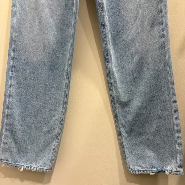 AGOLDE Criss Cross Upsized Jean in Suburbia Distressed Light Wash Size 26 Casual - Image 5
