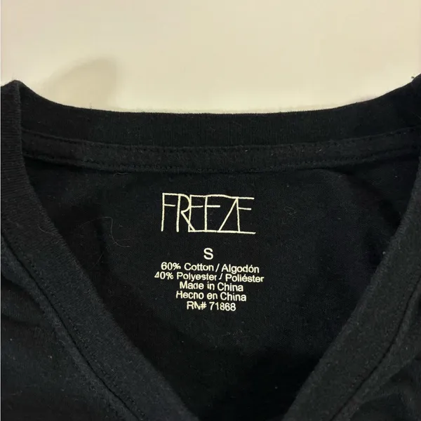Freeze Black Floral Women's Tee - Image 3