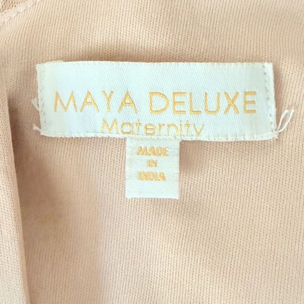 Maya Deluxe Maternity Sequin Tulle Maxi‎ Dress muted Blush Pink Size 8 fairycore - Image 7