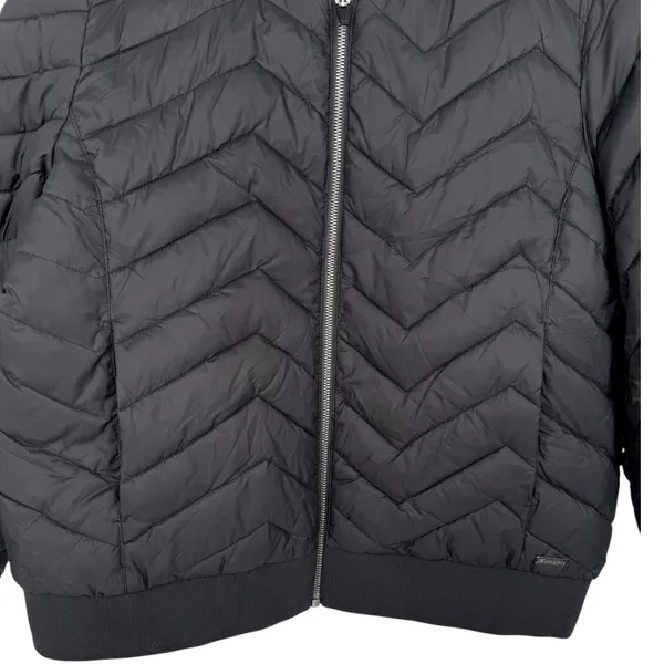 Sweaty Betty Women's Glacier Quilted Bomber Jacket Puffer‎ Coat Black Size Large - Image 8