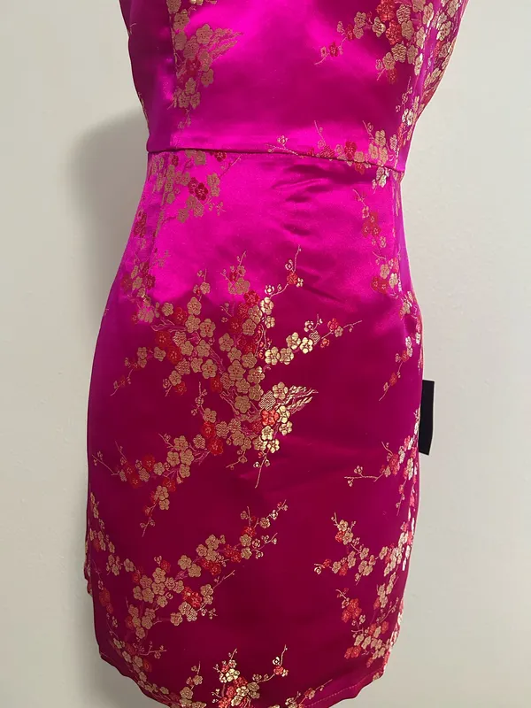 Lulus Fuchsia Satin Mini Dress - Image 5