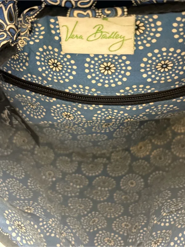 Vera Bradley Quilted Paisley Crossbody Bag - Black - Image 12