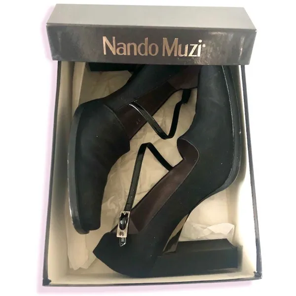 🔥 Square Toe Pump w/Strap Black Size 7 - Image 16