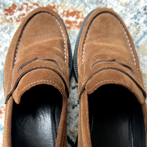 Vagabond Alex Loafers size 39 suede brown black - Image 5