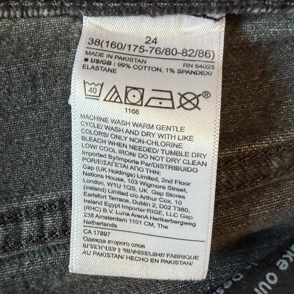 Banana Republic Sz 24‎ High Rise Shorts Black Denim Cutoffs Summer Casual - Image 3