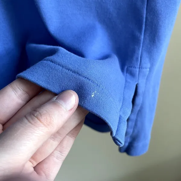 polo by ralph lauren blue label collared shirt blue custom‎ fit women's L pony - Image 3
