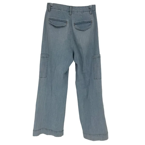 Joe's Jeans The Petra Blossom Wide Leg‎ Cargo Jeans Size 26 Cotton Linen - Image 2