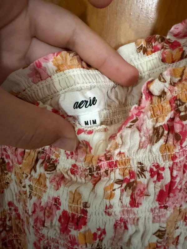 Pink white and orange aerie mini dress M - Image 2