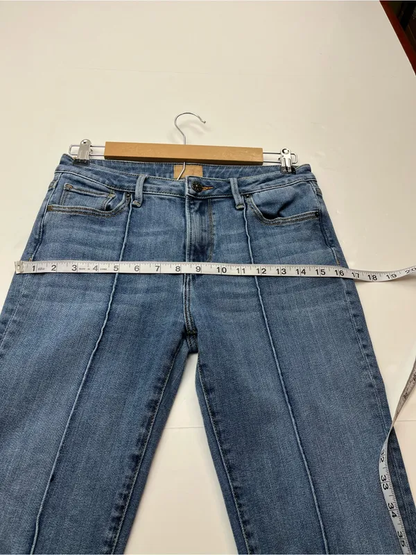 Driftwood Rosie Womens Blue Flare Denim Jeans Size‎ 27 Boho Bohemian Pockets - Image 7
