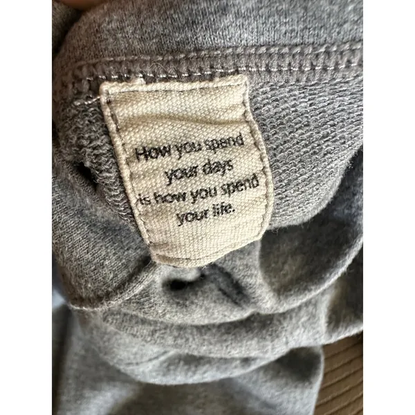 Vuori Women's Heather Grey Ribbed Cuff Jogger Sweatpants – Size 2/4 - Image 4