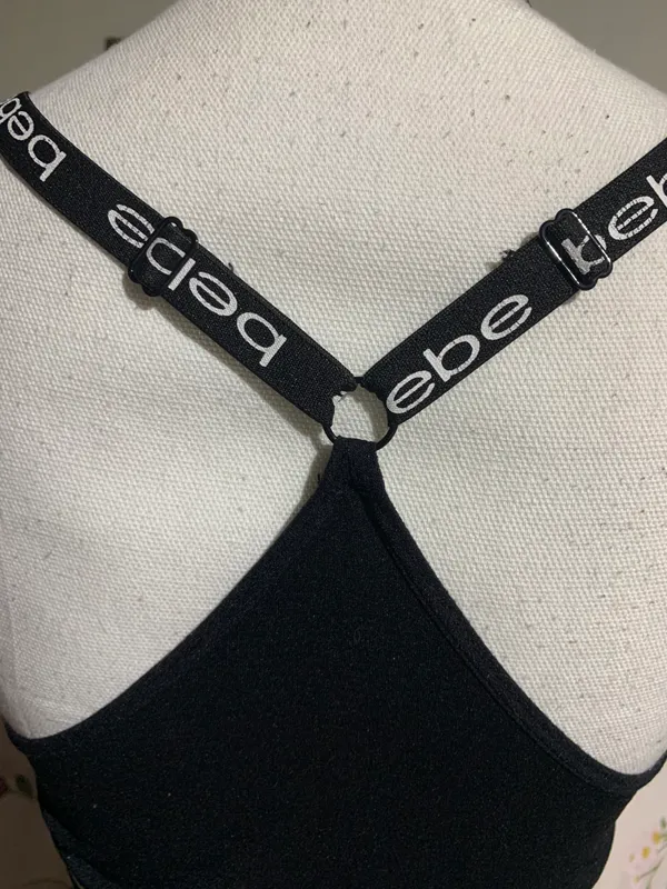 Bebe Black Sports Bra - Image 5