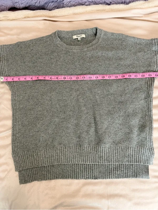 Madewell Light Gray Crewneck Sweater - Image 5