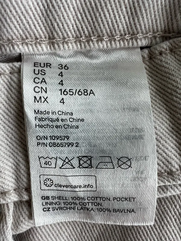 H&M Cream Barrel Jeans - Image 7