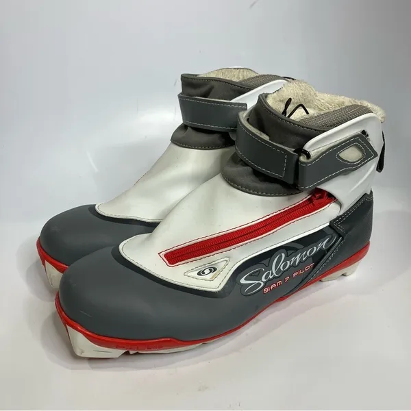 Salomon Siam 7 pilot performance touring‎ ski boots women's size 9 white - Image 4