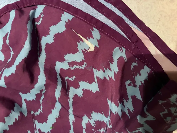 Nike print blue and purple dri fit shorts - Image 3