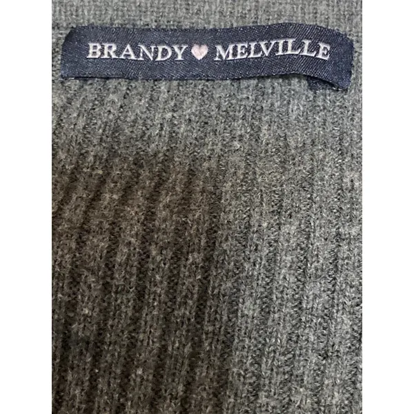 Brandy Melville Shannon Ribbed Long Sleeve Button Down Cardigan Sweater Top Sz S - Image 5