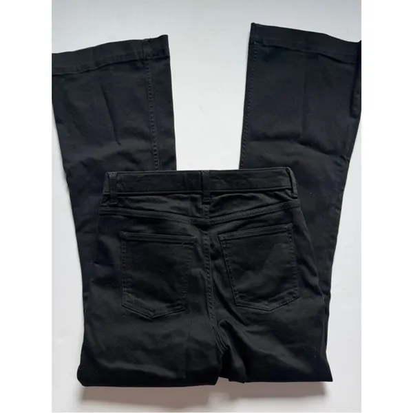 SPANX Skinny Britches Denim Flare Jeans Black Petite 6 NWT - Image 3
