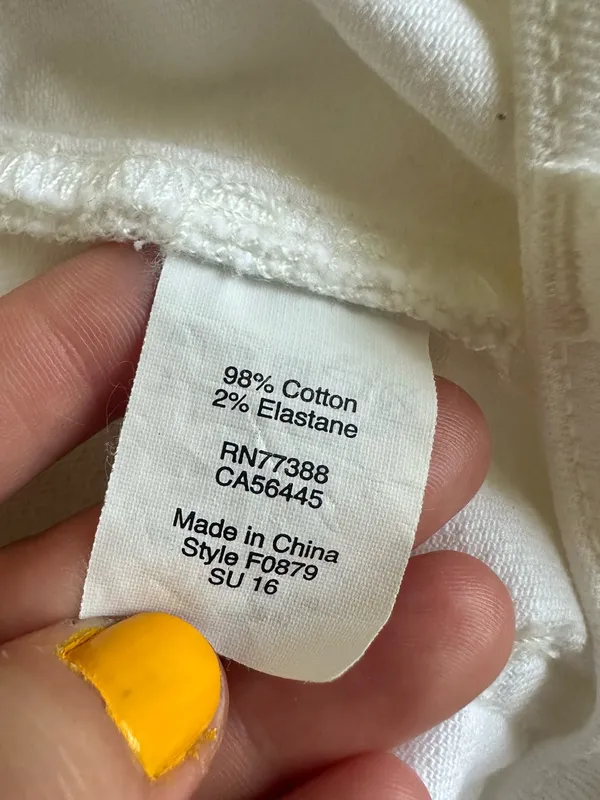 Madewell White Denim Button Front Skirt - Image 7