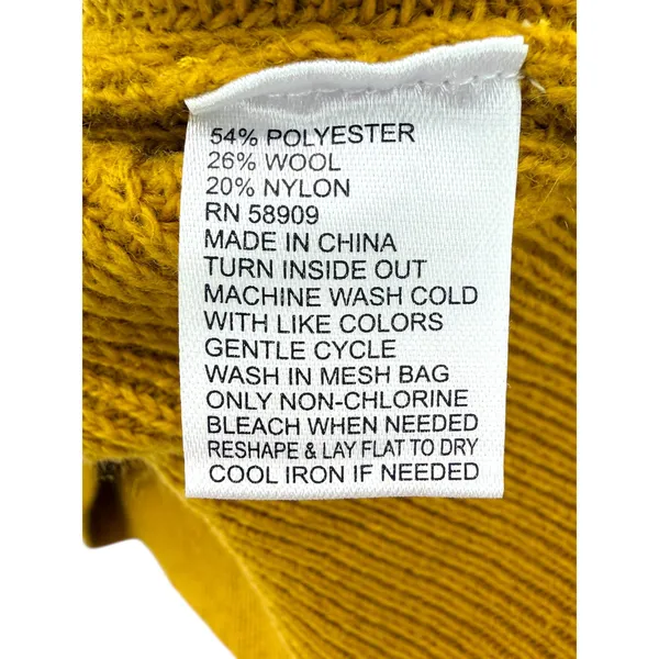 Antonio Melani‎ Rory Wool Blend Mock Neck Sweater Vest Mustard Yellow Small NEW - Image 7