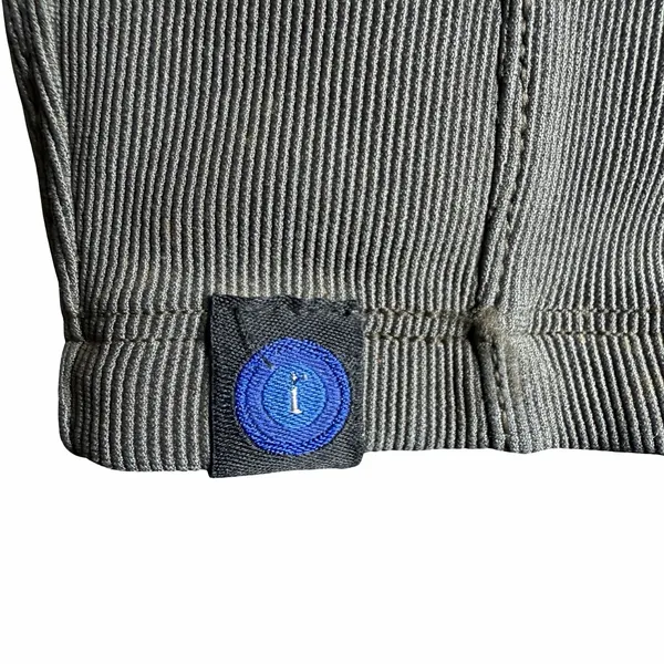 Irideon Riding Tights Womens L Gray Suede Knee Patch Equestrian Breeches USA - Image 7
