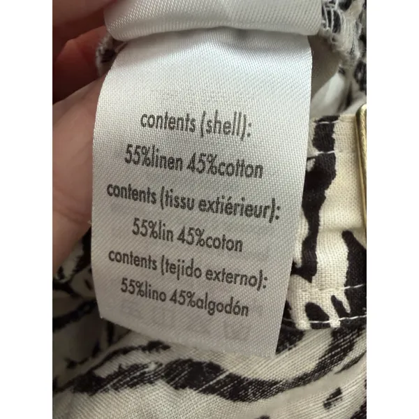 We Wore What Romper Sz Minimum Linen Blend Short Overalls Animal Print #HHH4-1 - Image 4