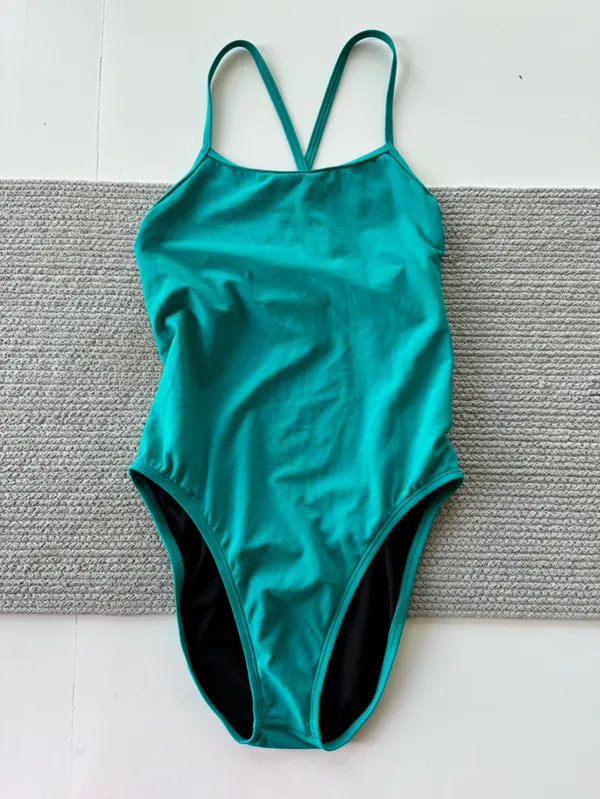 Jolyn Brandon 2 Teal Onesie One Piece Swimsuit Size 32 - Image 5