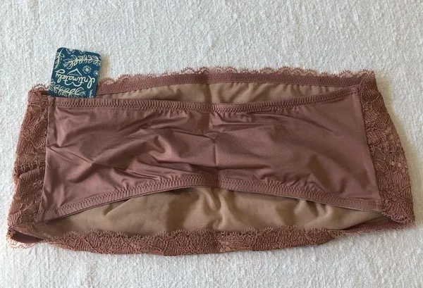 Free People Camila Bandeau Vintage Rose Lace New Small - Image 3