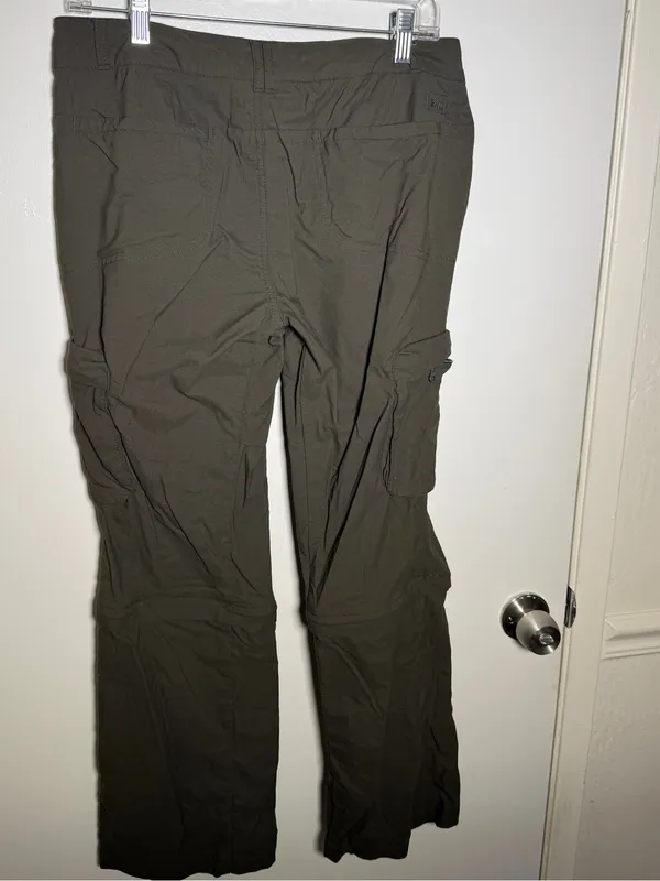 REI Womens 8 Olive Convertible Cargo Pants Outdoors Active - Image 6