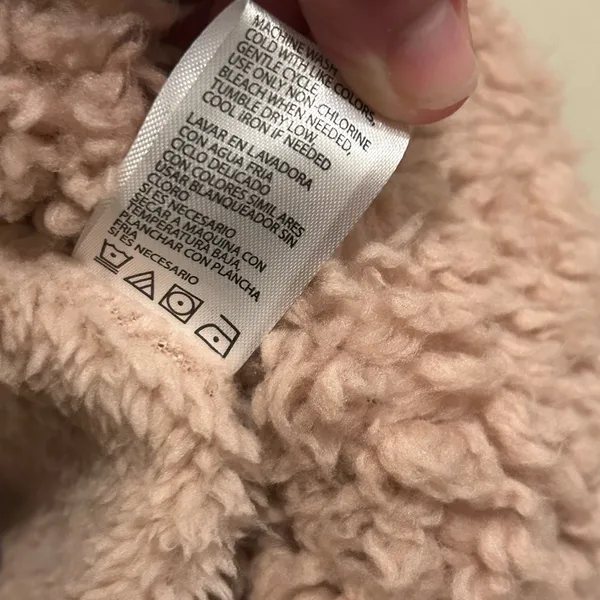 Original Weatherproof Vintage Cozy Pink Sherpa Vest - size small - Image 9