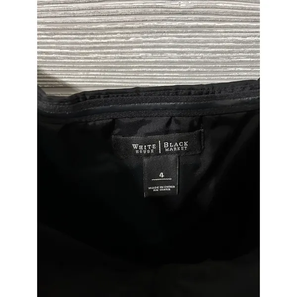 White House Black Market Strapless Pleated Mini‎ Formal Dress Size 4 - Image 3