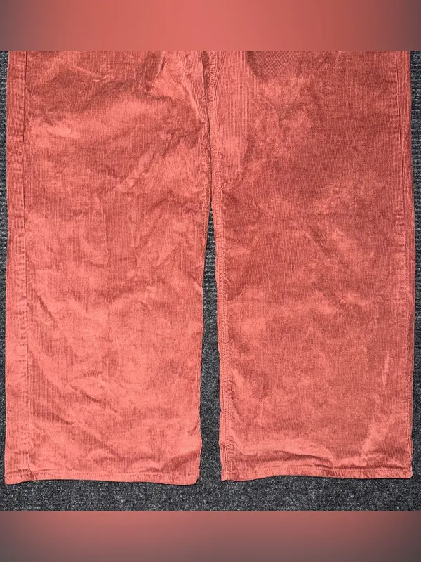 Old Navy Extra High Rise Wide Leg Corduroy Pants Copper Moon Womens 10 Retro 70s - Image 5