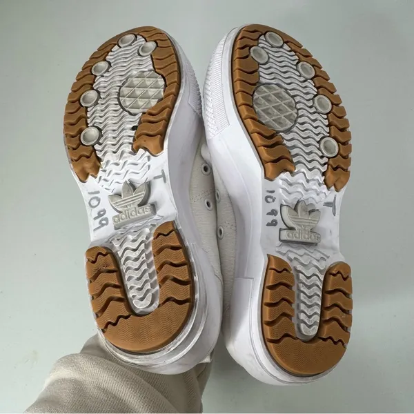 Adidas Originals Nizza Trek‎ White High Top Sneakers Size 6.5 - Image 8