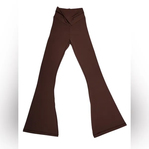 Offline Aerie Leggings Womens Small Brown Real Me Xtra Bootcut High Rise Yoga - Image 4