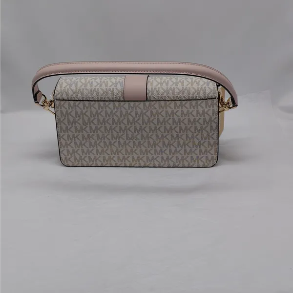 Michael Kors Logo Shoulder Bag Handbag Purse Wedding Party Quiet Luxury Coquette - Image 4