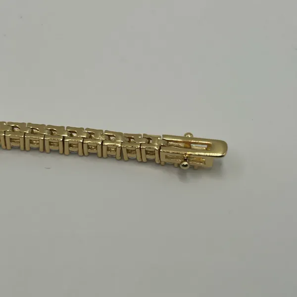 Kay Jewelers Moissanite Tennis Bracelet Gold 3mm 8 Inch Brand New VVS1 Crazy Shine No Pass - Image 7