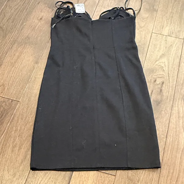 Forever 21 Black Spaghetti Strap Dress NWT Medium C16-015 - Image 4