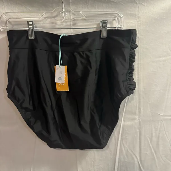 Kona Sol Black High-Waisted Bikini Bottom - Image 4