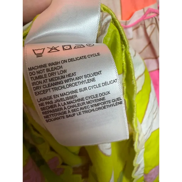 Farm Rio Neon Tiered Garden Midi Dress Sz. L - Image 8