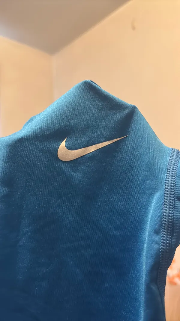 Nike Pro Blue Dri-Fit Compression Short Sleeve Top - Image 5