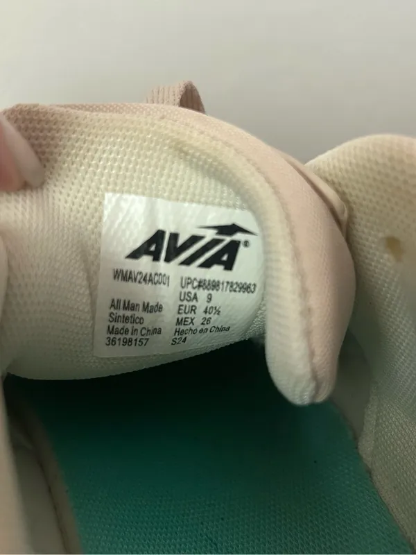 Avia Lace Up Air Neutral Beige and White Women's Athletic Sneakers 9 - Image 6